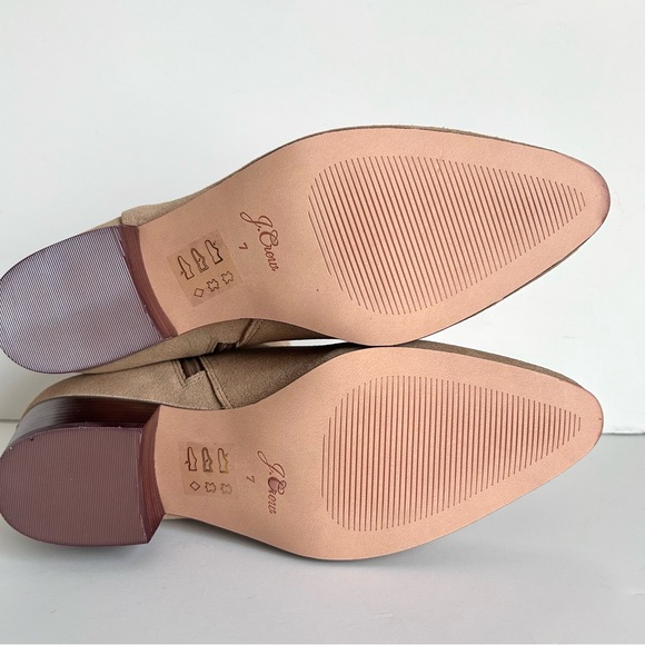 NEW IN BOX J. Crew Calf Suede Western Boot. Beige. Size: 7 - Picture 5 of 16